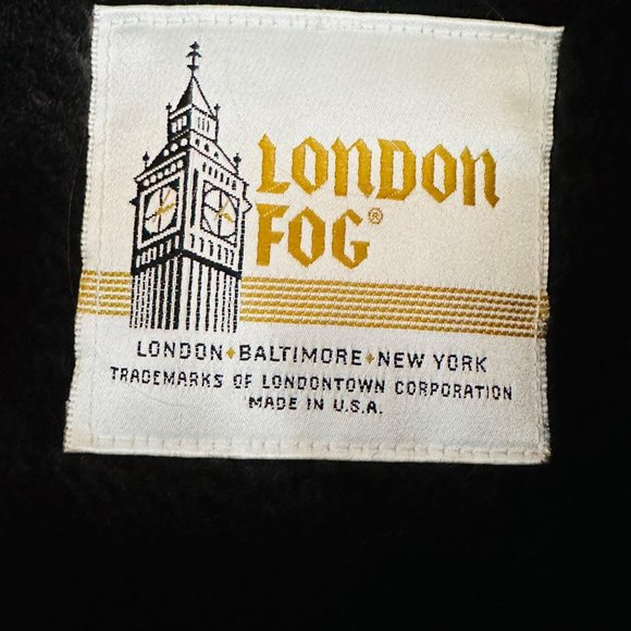 Vintage 70s London Fog Trench Coat Warm Fleece Lining 42R Colombo SB NWOT ACTWU - Picture 12 of 14